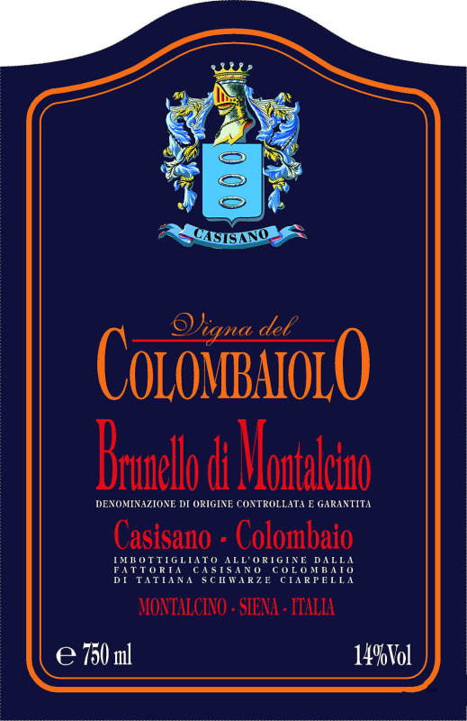 Casisano Vigna del Colombaiolo Brunello di Montalcino Riserva 1997 Front Label