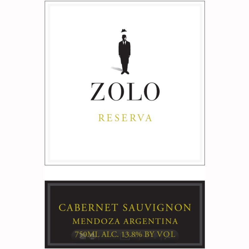 Zolo Reserva Cabernet Sauvignon 2008 Front Label