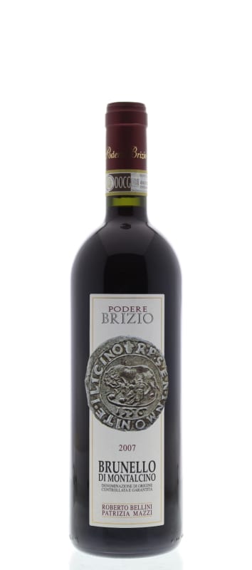 Podere Brizio Brunello di Montalcino 2007 Front Bottle Shot