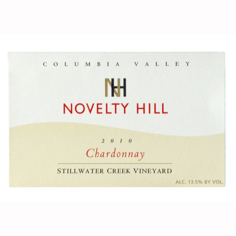Novelty Hill Stillwater Creek Chardonnay 2010 Front Label