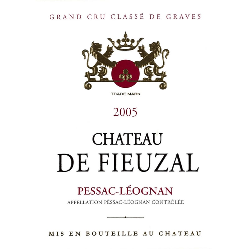 Chateau de Fieuzal Blanc 2005 Front Label