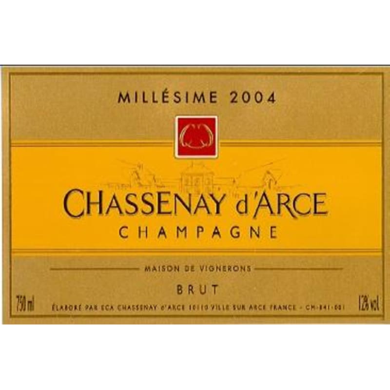 Chassenay d'Arce Millesime Brut 2004 Front Label