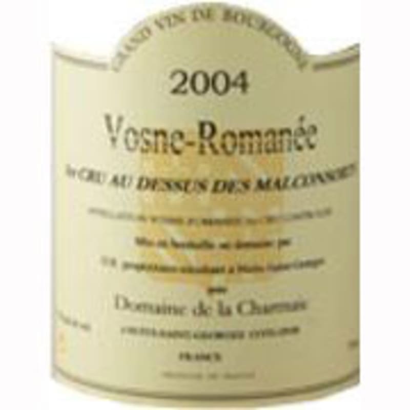 Domaine de la Charmaie Vosne-Romanee Au Dessus de Malconsort 2004 Front Label