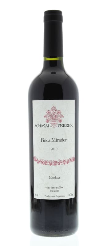 Achaval Ferrer Finca Mirador Malbec 2010 Front Bottle Shot