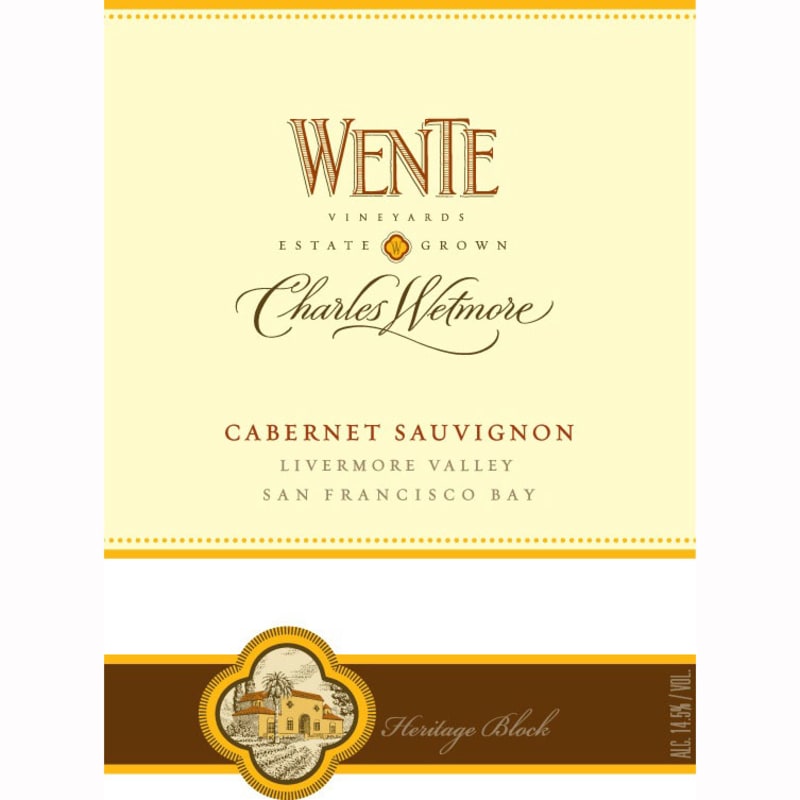 Wente Charles Wetmore Cabernet Sauvignon 2008 Front Label