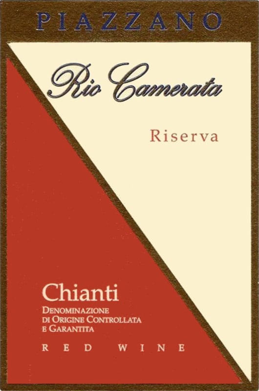 Piazzano Chianti Rio Camerata Riserva 2007 Front Label
