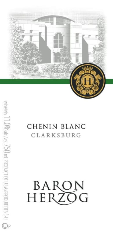 Baron Herzog Chenin Blanc (OU Kosher) 2013 Front Label