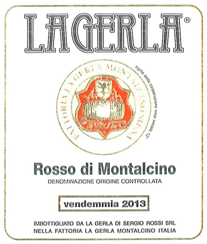 La Gerla Rosso di Montalcino 2013 Front Label