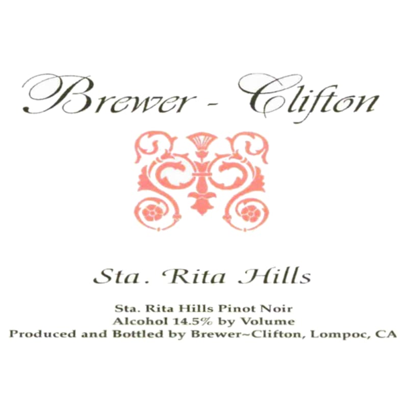 Brewer-Clifton Sta. Rita Hills Pinot Noir 2010 Front Label
