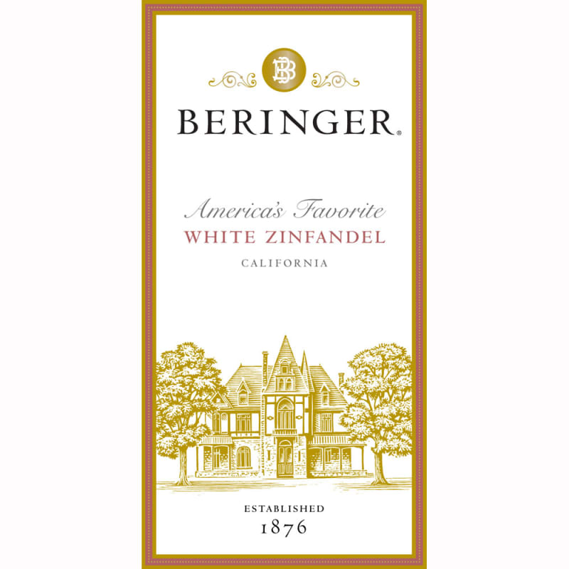 Beringer Blush White Zinfandel 2011 Front Label