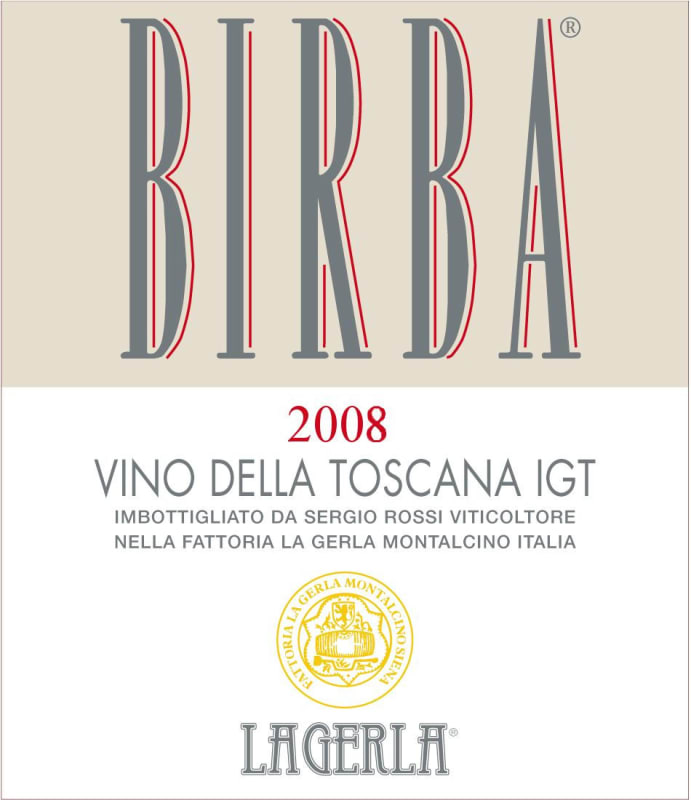 La Gerla Birba Toscana 2008 Front Label