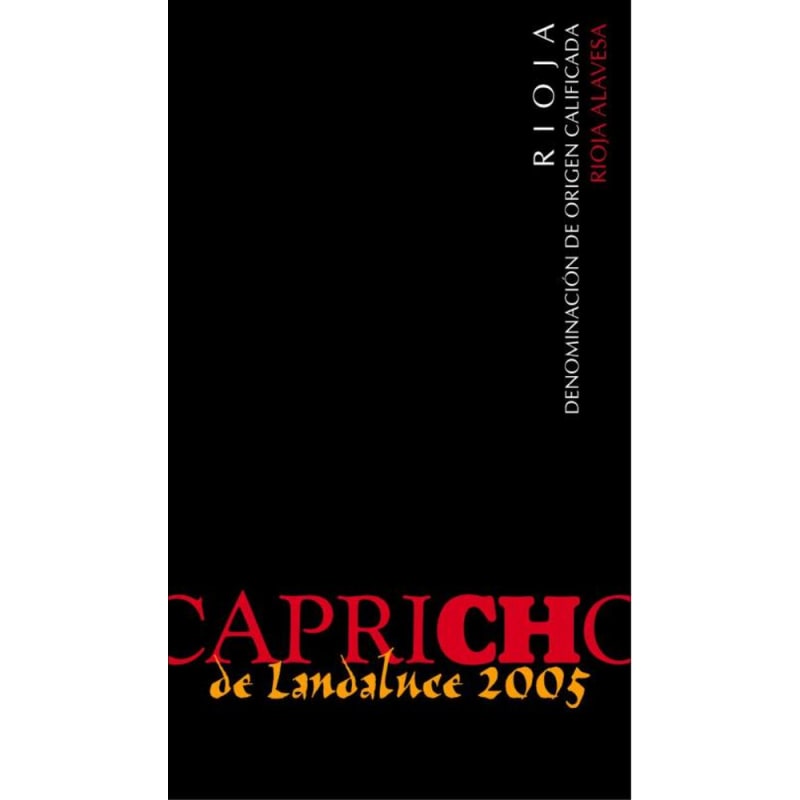 Bodegas Landaluce Capricho de Landaluce 2005 Front Label