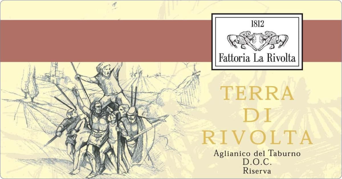Fattoria La Rivolta Aglianico del Taburno Terra di Rivolta Riserva 2007 Front Label