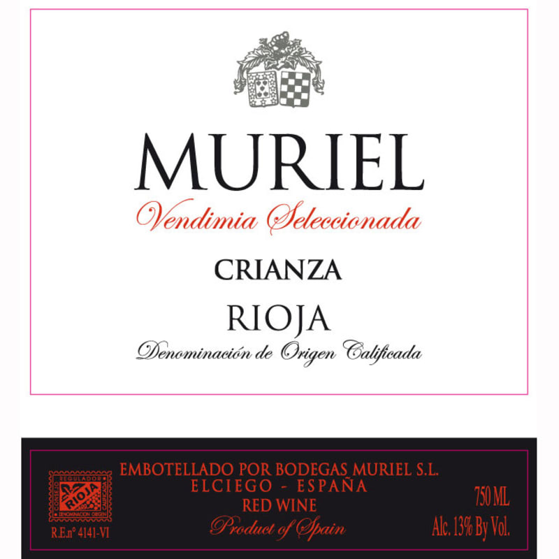 Bodegas Muriel Crianza 2007 Front Label