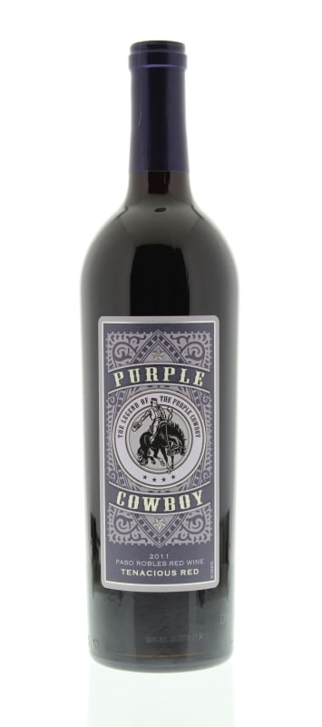 Purple Cowboy Tenacious Red Blend 2011 Front Bottle Shot