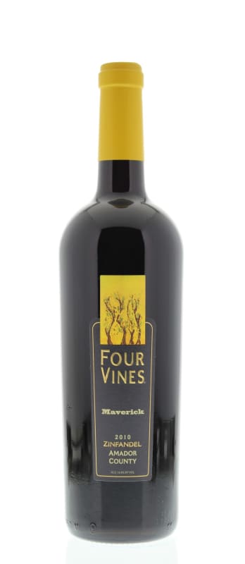 Four Vines The Maverick Zinfandel 2010 Front Bottle Shot