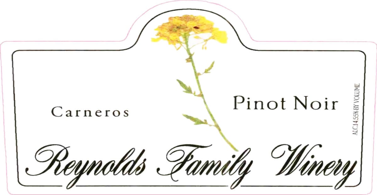 Reynolds Family Winery Los Carneros Pinot Noir 2004 Front Label