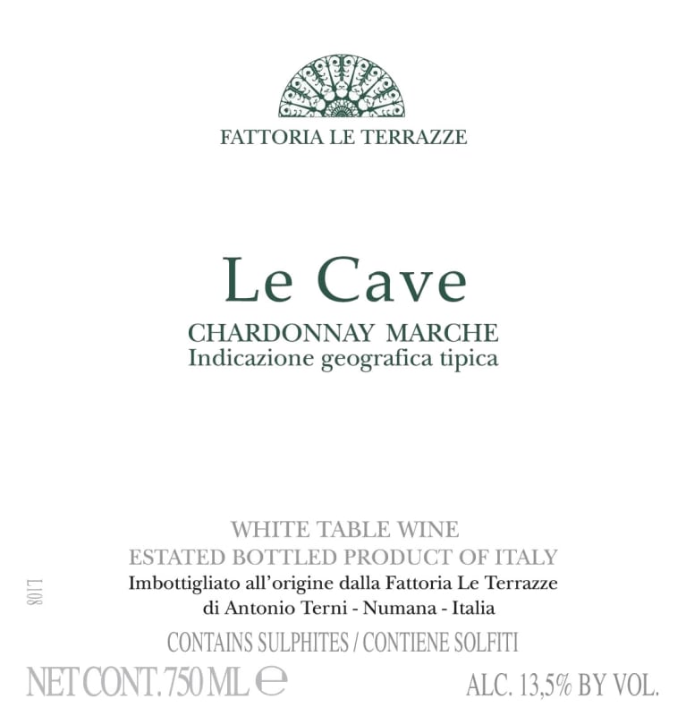 Le Terrazze Marche Le Cave Chardonnay 2008 Front Label