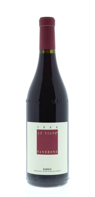 Sandrone Barolo Le Vigne 2008 Front Bottle Shot