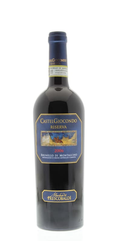 Frescobaldi CastelGiocondo Brunello di Montalcino Riserva 2006 Front Bottle Shot
