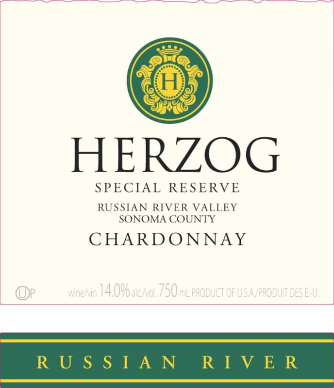 Baron Herzog Special Reserve Chardonnay 2012 Front Label