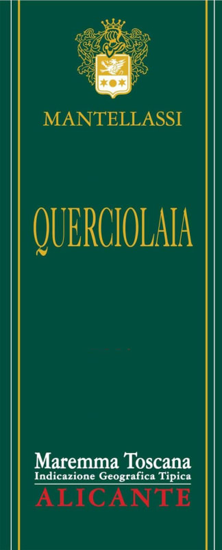Mantellassi Querciolaia Maremma Toscana Alicante 2010 Front Label