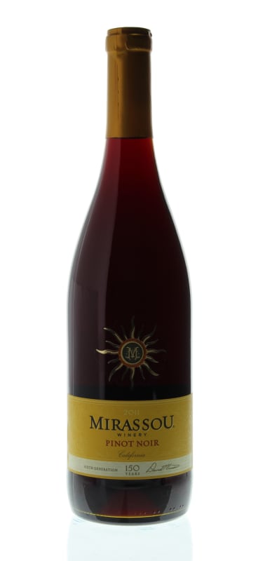 Mirassou Pinot Noir 2011 Front Bottle Shot