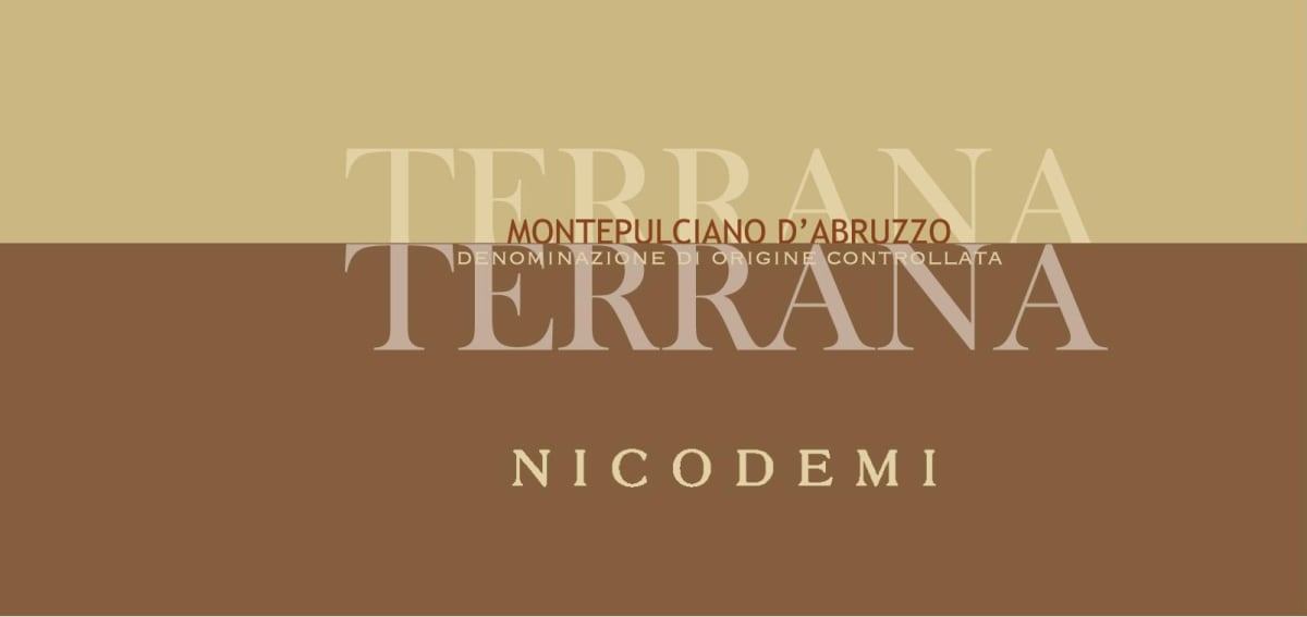 Nicodemi Terrana Montepulciano d'Abruzzo 2014 Front Label