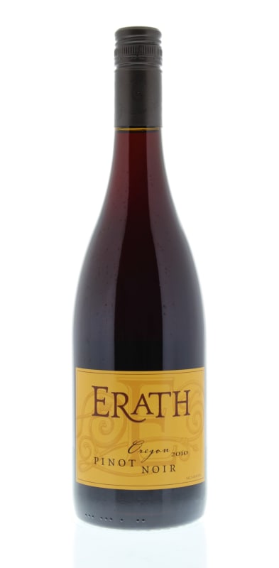 Erath Pinot Noir 2010 Front Bottle Shot