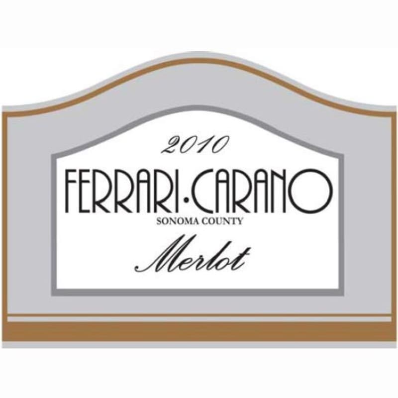 Ferrari-Carano Merlot 2010 Front Label