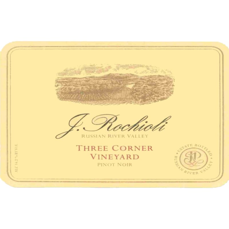 Rochioli Three Corner Pinot Noir 2010 Front Label