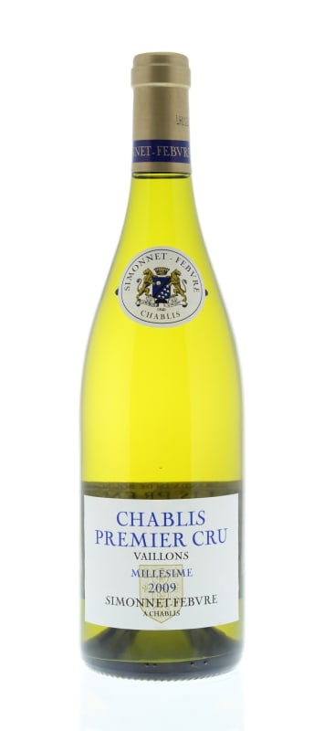 Simonnet-Febvre Chablis Vaillons Premier Cru 2009 Front Bottle Shot