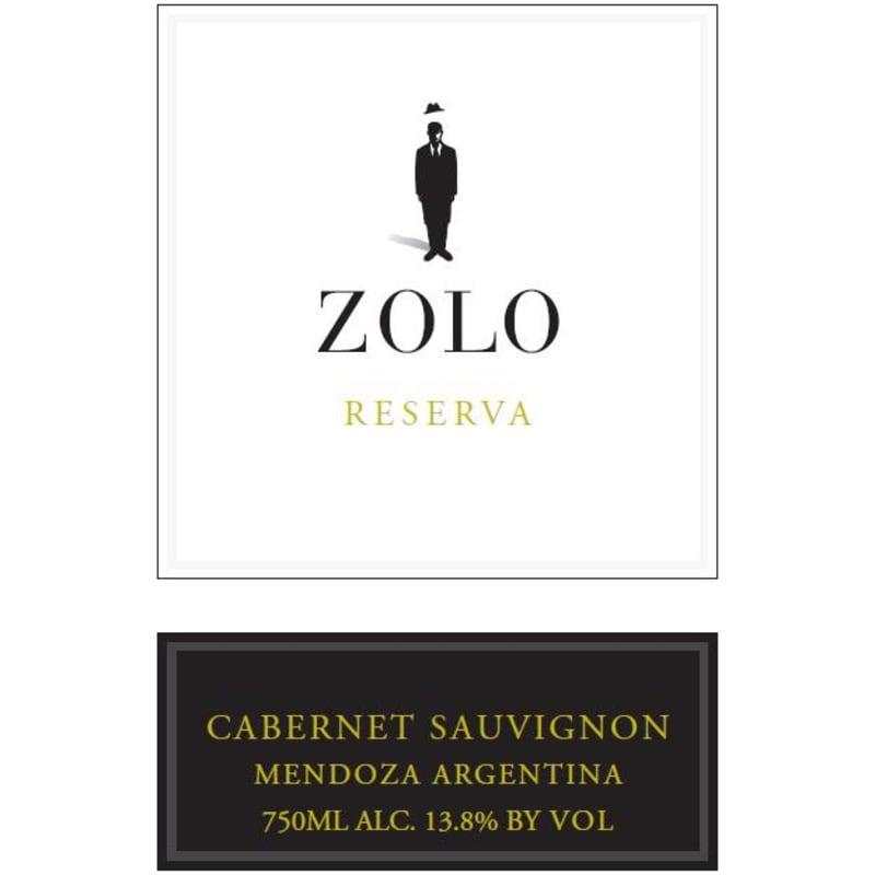 Zolo Reserva Cabernet Sauvignon 2007 Front Label