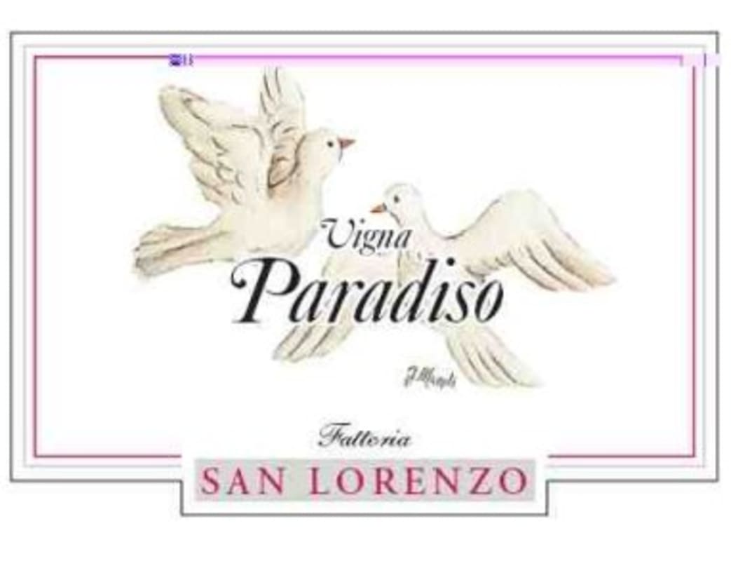 San Lorenzo Marche Vigna Paradiso Rosso 2007 Front Label