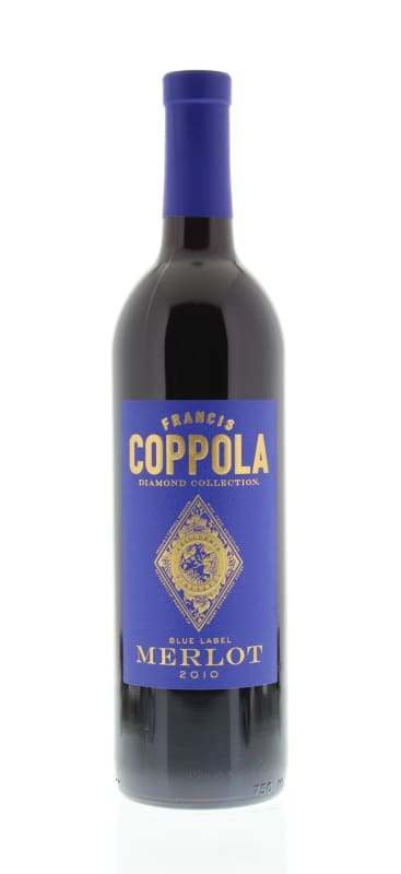 Francis Ford Coppola Diamond Collection Merlot 2010 Front Bottle Shot