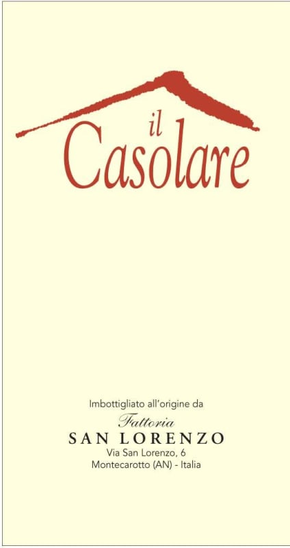 San Lorenzo Marche Il Casolare Rosso 2014 Front Label