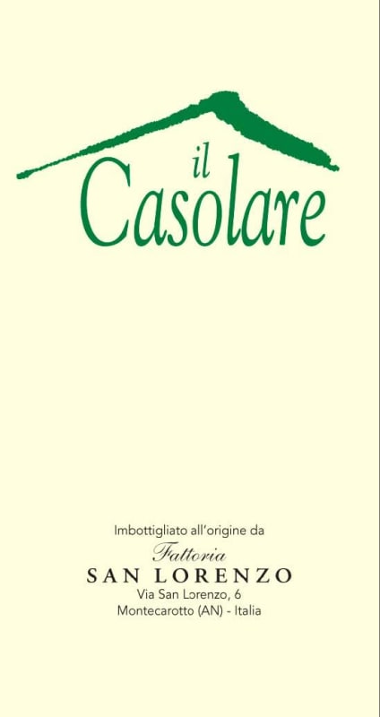 San Lorenzo Marche Il Casolare Bianco 2015 Front Label