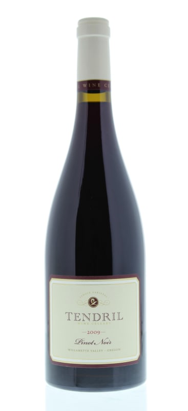 Tendril Pinot Noir 2009 Front Bottle Shot
