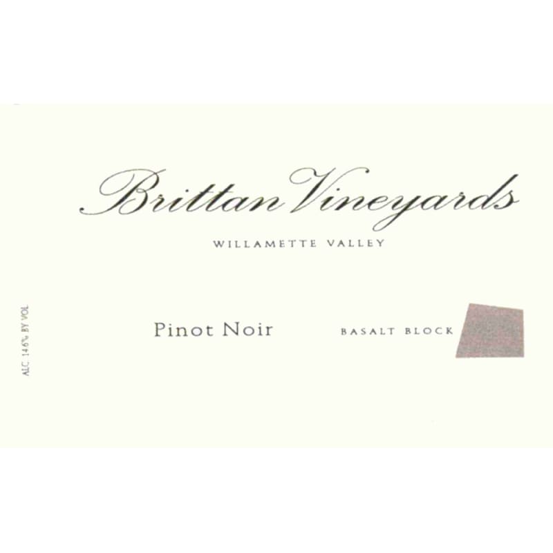 Brittan Basalt Block Pinot Noir 2007 Front Label