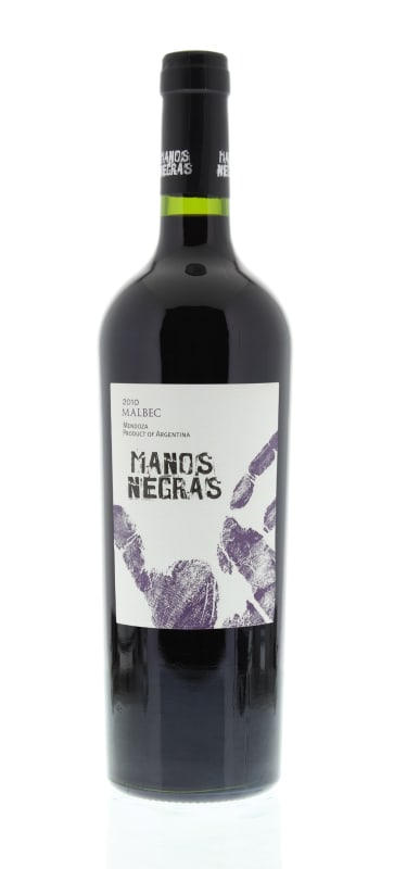 Manos Negras Malbec 2010 Front Bottle Shot