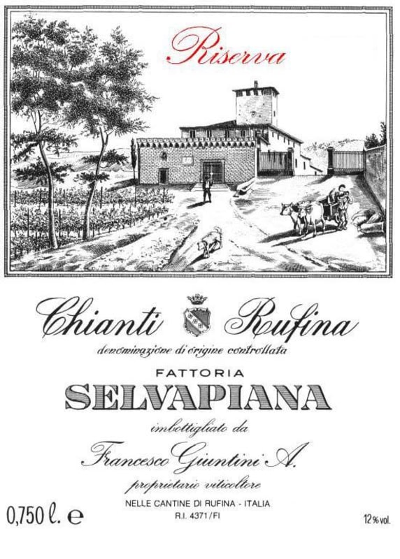 Selvapiana Chianti Rufina Riserva 1983 Front Label