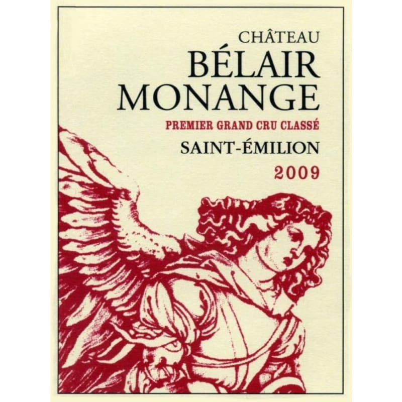 Chateau Belair-Monange 2009 Front Label