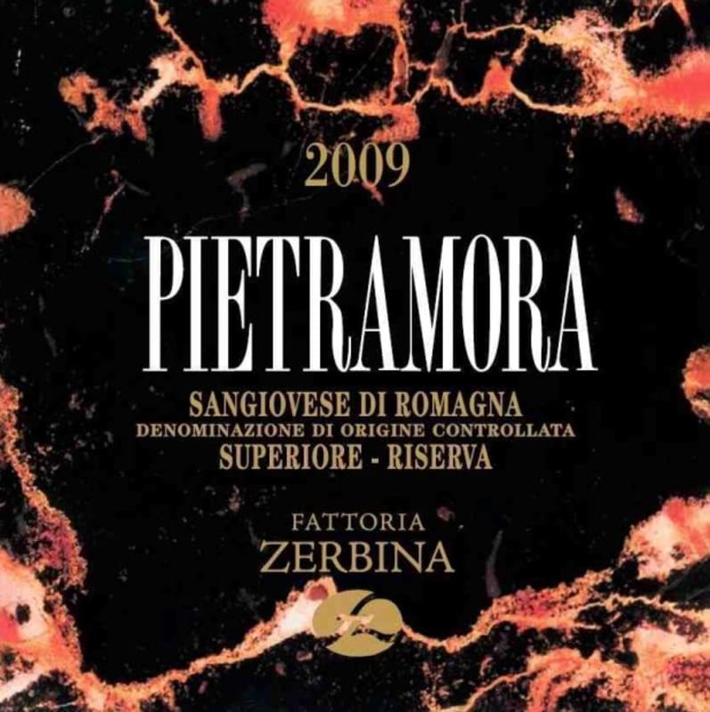 Zerbina Sangiovese di Romagna Superiore Riserva Pietramora 2009 Front Label