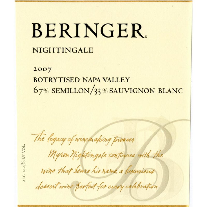 Beringer Nightingale Semillon-Sauvignon Blanc (375ML) 2007 Front Label