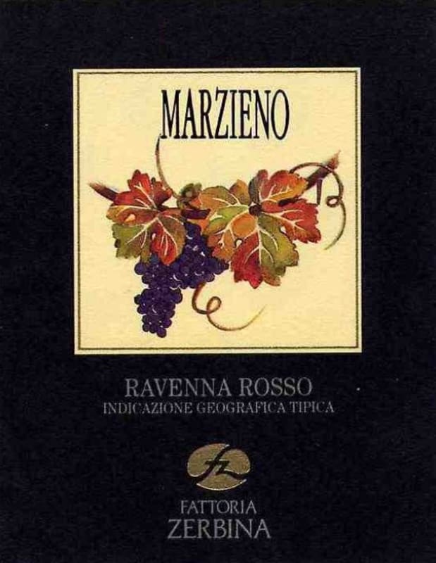 Zerbina Ravenna Rosso Marzieno 2006 Front Label