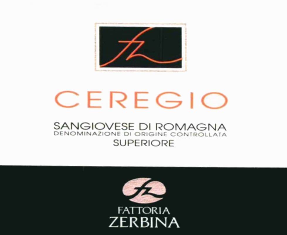 Zerbina Sangiovese di Romagna Superiore Ceregio 2007 Front Label
