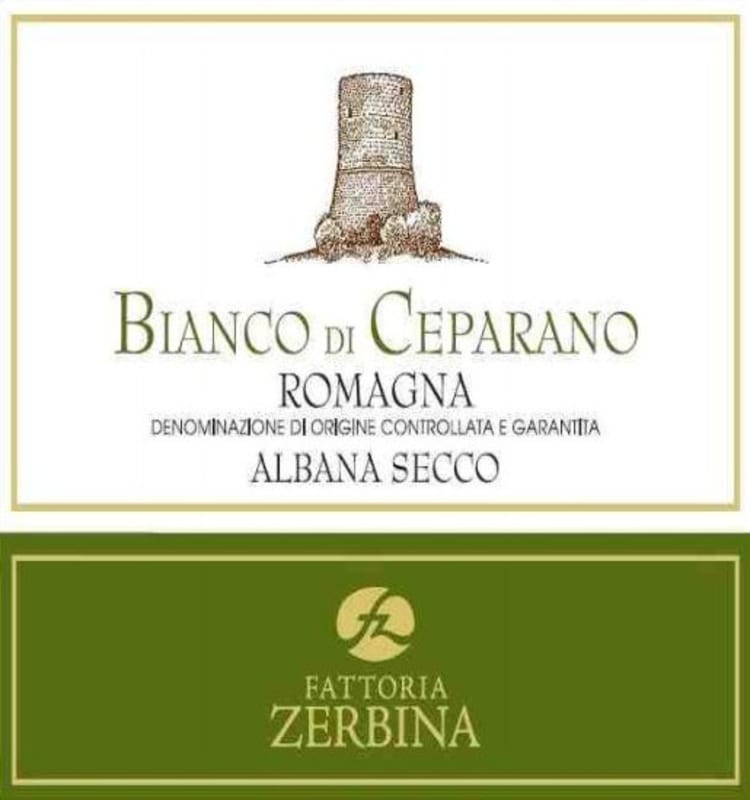 Zerbina Albana di Romagna Secco Bianco di Ceparano 2012 Front Label