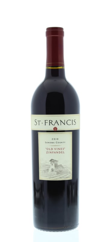 St. Francis Old Vines Zinfandel 2010 Front Bottle Shot