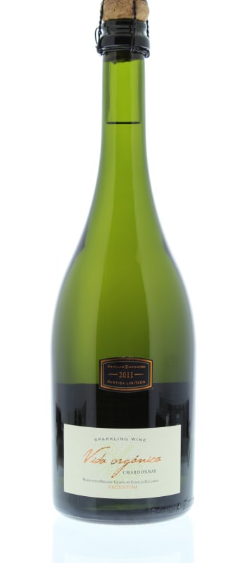 Vida Organica Sparkling Chardonnay 2011 Front Bottle Shot