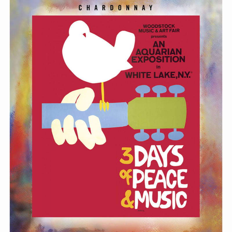 Wines That Rock Woodstock Chardonnay 2010 Front Label
